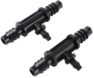 Generisch 20 Stück Variabler Innendurchmesser 8 mm bis 4 mm Schlauch-T-Schlauchverteiler Widerhaken-Wasserschlauchanschlüsse Gartenbewässerungsschlaucharmaturen