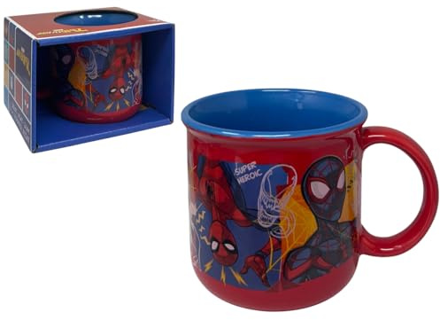 CARTOON Tasse Spiderman Marvel double couleur modèle mug en céramique tasse bol petit déjeuner 355 ml pour enfants