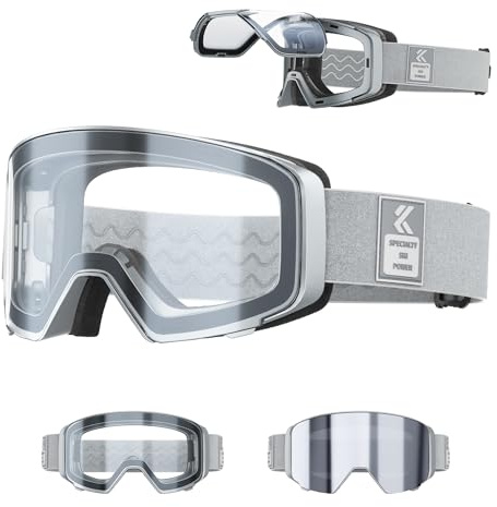 KAPVOE Gafas de Esquí Fotocromáticas OTG con Lente Abatible Magnética K724