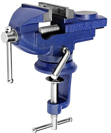 SUNNYNEST Bench Vise 60mm Workbench Table Vice 360° Multi-Angle Swivel Base Clamp Vise Bench Vice Clamp for DIY Clamps Craft Table Tool