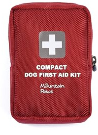 Mountain Paws Kompaktes Erste-Hilfe-Set für Hund, 20-teiliges Set notwendige Hundepflege, leicht zu tragen, ideal für Reisen, Urlaub, mehrtägige Spaziergänge