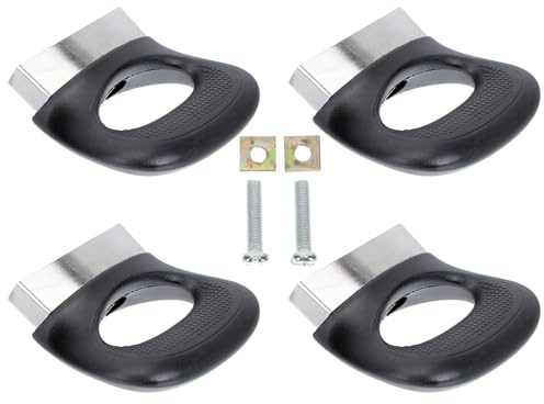 Gatuida 4 Piezas Asas para Ollas de Acero Inoxidable Mango Lateral Resistente al Calor para Cocina Accesorio Práctico para Cacerolas y Soperas Fácil Instalación y Limpieza
