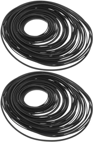 COHEALI 100 Courroies En Caoutchouc Plates Mixtes Pour MagnéTophones À Cassettes Platines Vinyles Lecteurs Dvd Courroies EntraîNement Remplacement Tailles Multiples 1.57-7.48In Accessoires RéParation