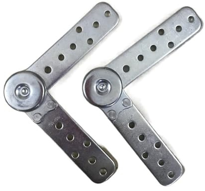 Gångjärn till bäddsoffa, Folding Connecting Furniture Hinge Bed Sofa Armrest Headrest Angle Mechanism Hinge Fittings (Color : Silver, Size : 90-195 Degree)(90-195 degree)