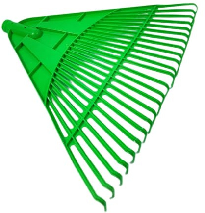 perfk Testa del rastrello per Prato, rimozione Foglie da Giardino, Facile da installare, Versatile Testa del rastrello Professionale per Foglie, Erba, Verde