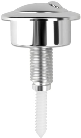Toilet Flush Button Compatible with Twyford Optima 49, Toilet Push Button Dual Flush, Toilet Cistern Push Button Assembly Replacement Fit for Standard Cistern Holes 38-42mm
