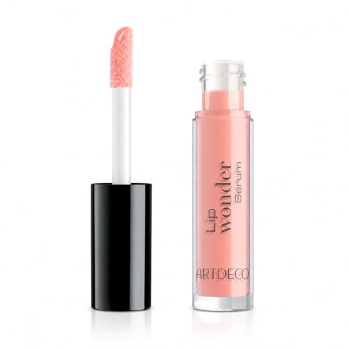 ARTDECO Lip Wonder Serum | Pflegendes Lippenserum mit zarter Farbe, Feuchtigkeitsspendender Lipgloss mit XL-Flockapplikator für vollere Lippen, 4 ml