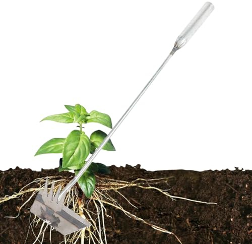 Ziennhu Strumento Per La Rimozione '| Robusto a 4 Denti - Strumento in Acciaio Inossidabile - Per Estirpare Cardo Gramigna Ortaggi da Prato Cortile Giardino Giardinieri Adulti
