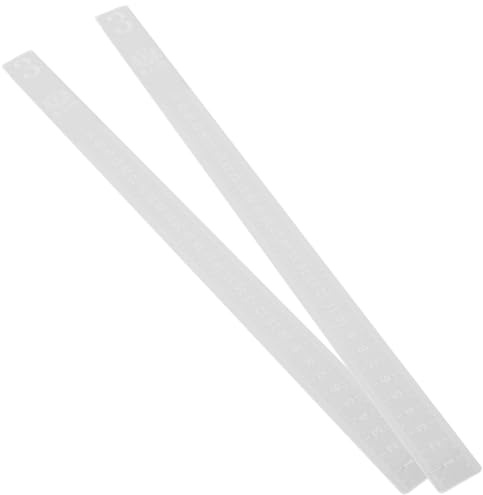 SWOOMEY 2pcs Acrylic Fondant Strip Cutter and Dough Thickness Guides with Rolling Pin for Measuring Dough and Cookie Crust Thickness Ensuring Uniform in Biscuit Making and Baking