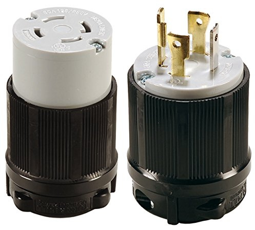 Webber Electronics Twist-Lock NEMA L14-30P/R Plug & Connector Kit - Easy Assembly, Durable Nylon & Brass Construction - 30A, 125/250V, Black