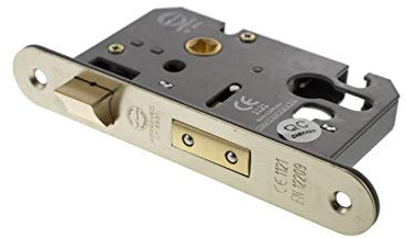 Atlantic Euro Radius Corner Sash Lock - 76mm - Satin Nickel