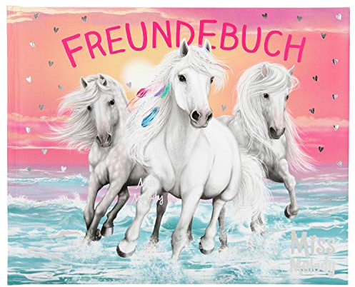 Depesche 11039 Miss Melody - Freundebuch mit Pferde-Motiv, Freundschaftsbuch mit 108 Seiten und viel Platz für die Eintragungen der Freunde, ca. 17,5 x 21 x 1,5 cm