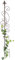 Tuteur en métal pour plantes grimpantes - 140 cm - 81296 - Imitation rouille
