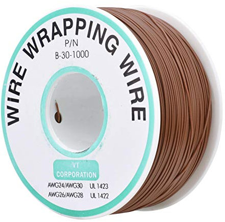 Filo Con Anima In Rame Placcato In Stagno, Filo Marrone Ok Circuito Stampato Accessorio Per La Riparazione Rame Placcato In Stagno 30awg Cavo Per Ponticello Avvolgente Cavo Parallelo Flessibile Da 300