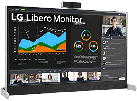 LG 27MQ70QC-S.AUS 27 QHD IPS HDR 10 Libero Monitor with Detachable Full HD Webcam