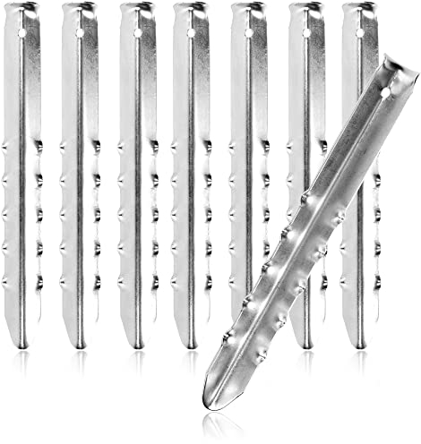 com-four® 8X Zelt-Hering aus Stahl - halbrunde, robuste Erdnägel für Camping und Outdoor - ideal für normalen Boden (8 Stück - 30cm)