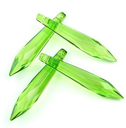 Prismen & Kaleidoskope 38mm/63mm/76mm K9 Kristall Kronleuchter Anhänger Prismen zur Dekoration Optik-Kits für den naturwissenschaftlichen Unterri (Color : 76mm, Size : 200pcs)
