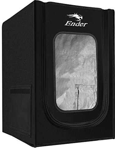 Creality Offiziell 3D Drucker Gehäuse, feuerfestes, staubdichtes Zelt für Ender 3/Ender 3 Pro/Ender 3 V2/Ender 3 Neo/Ender 3 V2 Neo/Ender 3s/Ender 2/CP-01, 3D-Druckerabdeckung 720x600x480mm