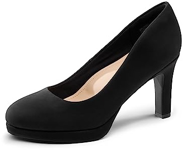DREAM PAIRS Women's Close Toe Low Heels Platform Pump Comfortable Office Work Dress Shoes for Women SDPU2365W