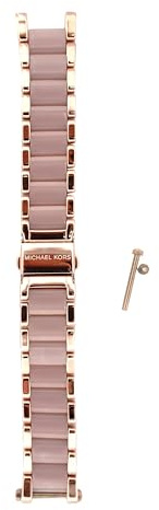 Michael Kors Uhrenarmbänder für Damen 20mm, Rosa Edelstahl, original ersatzband für MK5896