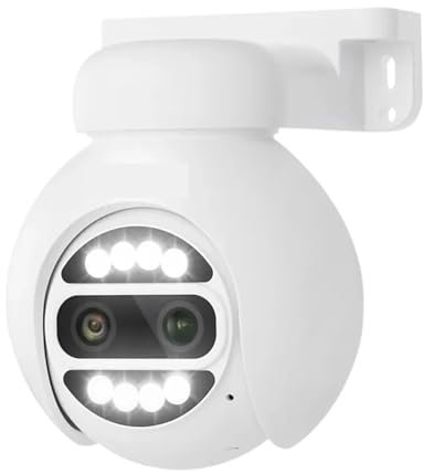 Telecamere per la sicurezza domestica Telecamera Speed ​​Dome IP 8MP 4K PTZ Zoom 8X POE Audio bidirezionale Sicurezza esterna H.265 Slot for scheda SD Pan Tilt impermeabile con visione notturna a colo