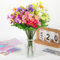 QOEOTUY 6 Pièces Fleurs Artificielles Deco - Fleurs Artificielles Cimetiere, Résistant aux UV - Bouquet de Fleurs Artificielles pour Maison Jardin Décoration Mariage