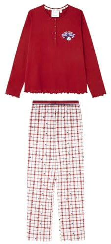 Women'secret Pijama de Manga Larga Pantalón Largo Colección Multilicense Campus