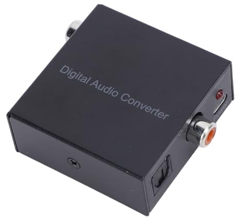 ZASCHMOY Koaxial Till Optisk Digital Ljudomvandlare Bi-Directional Adapter Splitter för Toslink – Högkvalitativ Ljudöverföring med Kompakt Design