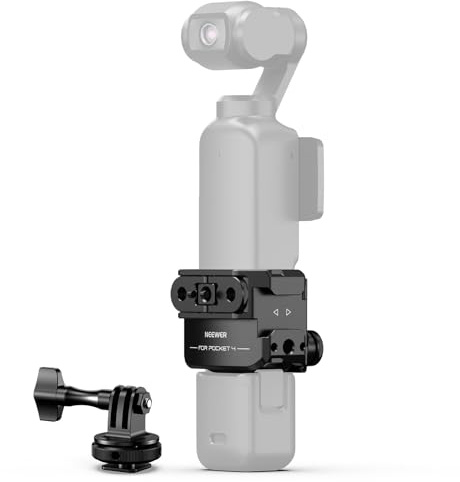NEEWER Camera Cage Compatibile con DJI Osmo Pocket 4 Xtra Muse 2, AC069 | Protective Gimbal Action Camera Video Rig, Cold Shoe Supporto Adattatore, Fotografia Accessori, Senza Montaggio Needed