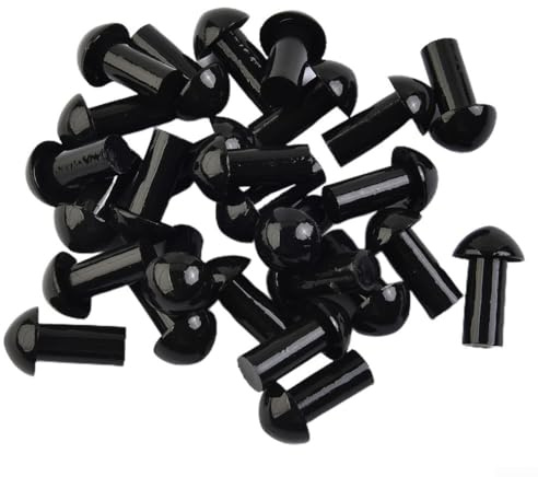 Set de 20/50 Parches Setas para Reparación de Neumáticos sin para cámara - para herramienta Rápida y Efectiva para Coches y Motos - Caucho Negro (50pcs)