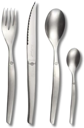 Lou Laguiole 24 coperti per 6 persone, acciaio inossidabile vintage