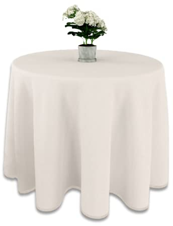 LUA VIKA Falda Mesa Camilla Redonda Chenilla, Ropa Mesa Camilla Redonda, Color Crudo, 100 cm