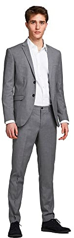 JACK & JONES Herren jprfranco Suite noos Anzug, Light Grey Melange, 48 EU