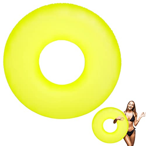 Gul simring vuxen Ø 91 cm simring poolring uppblåsbar simring sommar vatten, permanent pool simning, rolig pool flytande leksak simning för poolfest sommarpool fest