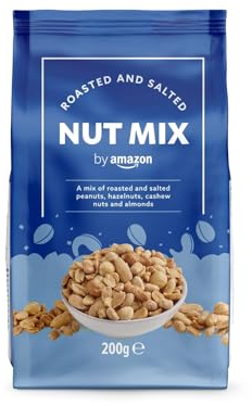 by Amazon Roasted And Salted Mixed Nuts, 200g
