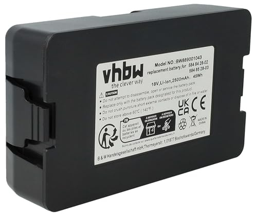 vhbw batteria compatibile con Gardena SILENO (2020) robot tagliaerba 2500mAh 18V Li-Ion