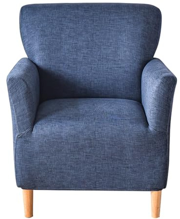 Meigeh Sesselbezug Sesselhusse Sessel Überzug Stuhl Bezüge Stretch 1-Sitzer Sofa Bezüge Stuhlschutz Sesselbezug Sofabezug Stretch Gitter grau