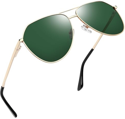 Joopin Solglasögon Herr Grön Polariserade och Fashion Solglasögon Dam UV400 Polarized Mirrored Sunlasses Unisex För Körning Fiske och Sport Grön G15