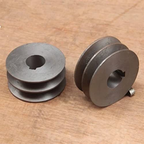 Pulley,U-Type pulley,Diameter:72mm Hole:24mm Steel Cutting Machine Parts Belt Pulley Cast Iron Pulley Drive Motor Wheel Single Pulley Block