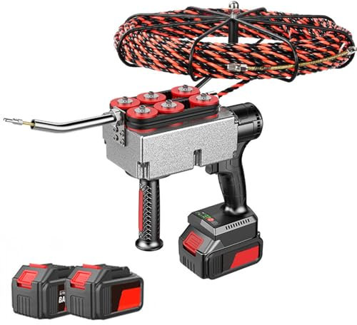 Dispositivo per filettare tubi nascosti per cavi da elettricista, filettatrice completamente automatica, strumento per tirare cavi elettrici, filettatrice per batterie al litio ,37500mAh-30mline