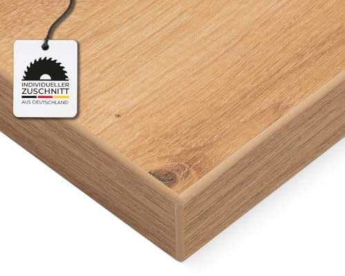 HausFux Spanplatte nach Maß - 1,9 cm stark, melaminbeschichtet, mit ABS-Kante - Made in Germany - für Möbel- und Innenausbau (Artisan Eiche, 40 x 30 cm)