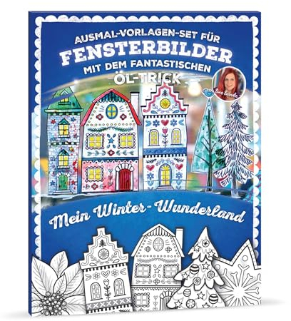 Bine Brändle - Kit de coloriage pour images de fenêtre avec le fantastique tour d'huile – Mon pays des merveilles d'hiver