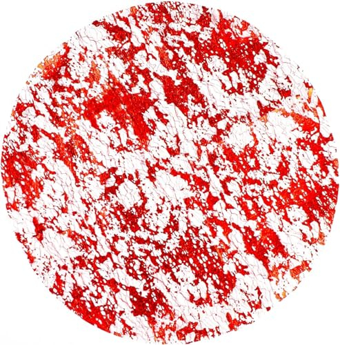 Tovagliette Rotonde Rosse, 12 Pezzi Tovagliette Colazione Sottopiatti Rotondi Rete Placemats, Tappetini da Pranzo in Lamina d'oro, Decorazione per Tavolo da Pranzo, Cucina, Ristorante, Matrimoni