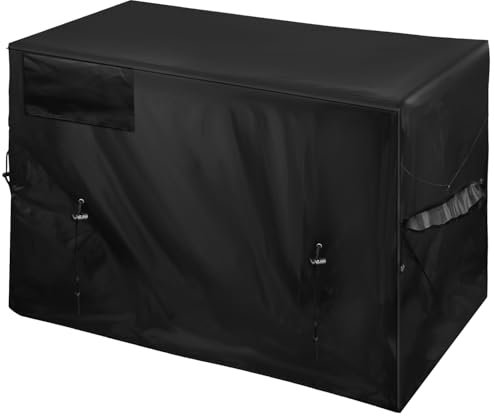 XIHIRCD Copertura Riscaldatore Piscina, Copertura Attrezzatura Piscina Esterna Tessuto Oxford unità Esterne Copertura Pompa Calore Piscina Impermeabile Copertura Pompa Piscina l'Invern(Nero)