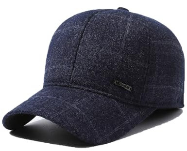 YAMEE Cappello Baseball Uomo Invernale con Paraorecchie Pieghevoli,Cappello Baseball Donna Protezione dal Freddo,Berretto Uomo con Visiera Regolabile,Berretti da Baseball Unisex Cappellini Invernale