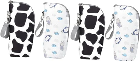 TOYANDONA 4stücke Isolierte Milchflaschen-Tasche Tragbare Flaschenwärmer Für Babynahrung Leckdicht Und Pflegeleicht Für Unterwegs Mit Kinderwagen Oxford Material