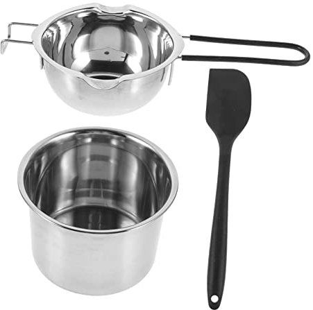 Cabilock Crisol De Culturas para Baño María De Acero Inoxidable Crisol para Derretir Cera y Dulces para Hornos y Cenas