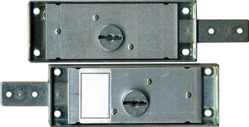 Coppia Serrature Laterali per Serranda – Destra + Sinistra con Chiusura a Chiave | Metallo | inferramenta