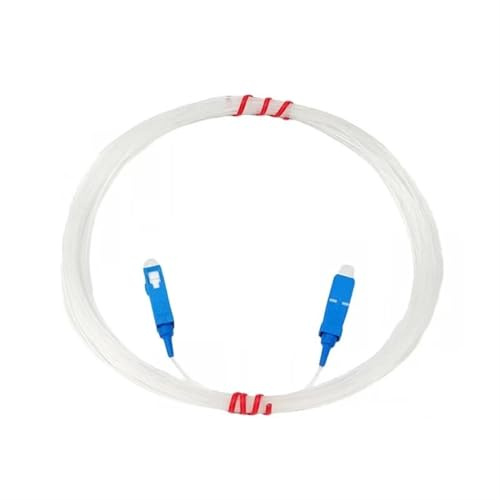 GHZHANG Ponticello in Fibra Ottica Prolunga in Fibra Ottica Trasparente Invisibile SC-SC a Testa Quadrata rifinita in casa LC-LC Indoor SX(300M,SC-SC Tape Spool)