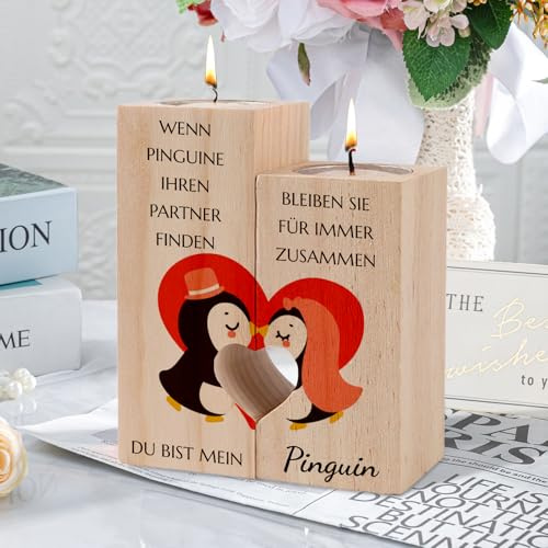 Hochzeitsgeschenke Für Brautpaar, Hölzerne Hochzeit Geschenk, Personalisierte Hochzeitskerze, 9 cm x 12 cm, Hochzeit, Verlobung Oder Jahrestag